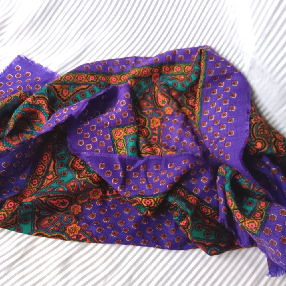 ❤️ SOLD ❤️Wrapped in Royalty Purple Woven Scarf